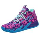 Tênis de basquete didopery masculinos com cadarço e cano alto roxo