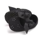Tênis de berço Baby Girls Princess Bowknot Soft Sole Cloth, preto, 3-6 meses Tênis de berço Baby Girls Princess Bowknot Soft Sole Cloth, preto, 3-6 meses