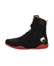 Tênis de Boxe Venum Contender Preto Dourado Vermelho Cano Alto