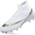 Tênis de futebol UYO, chuteiras de cano alto para homens, brancas, UE 41/US 8
