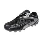 Tênis de futebol Vizari Striker FG Firm Ground Cleats Kids 4 pretos