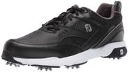 Tênis de Golfe Masculino FootJoy Preto Impermeável Tamanho 10W EUA