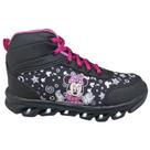 Tênis de Led Infantil Luzinha Feminino Minnie Preto Botinha