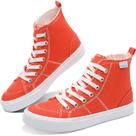 Tênis de lona Obtaom Play High Top Mid-Calf para mulheres