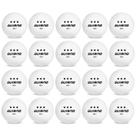 Tênis de mesa de 3 estrelas Ping Pong Balls Guirnd, pacote com 20, branco