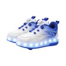 Tênis De Patins Com Luzes LED Para Crianças, Duas Rodas, Luminosos, Esportivos, Carregamento USB,