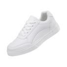 Tênis De Plataforma Em Couro Feminino, Confortáveis E Casuais, Sapatos De Skate Antiderrapantes