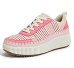Tênis de plataforma LUCKY STEP Rhinestone, moda feminina