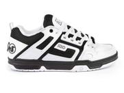 Tênis de skate DVS Comanche para homens, branco, preto, tamanho 11.5, EUA