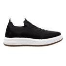 Tênis Democrata Casual Knit Denim Drake Pulse Masculino Preto