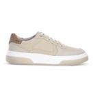 Tênis Democrata Denim Beat Pulse Camurça Creme - Masculino