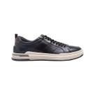 Tênis democrata denim mike couro preto