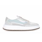 Tênis Democrata Drake Pulse Off White Cinza e Azul - Feminino Tênis Democrata Drake Pulse Off White Cinza e Azul - Feminino