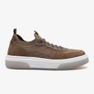 Tênis Democrata Masculino Beat Pulse Knit Avelã/Bege Tênis Democrata Masculino Beat Pulse Knit Avelã/Bege