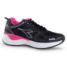Tênis Diadora Feminino Stratus ll Preto Pink Tênis Diadora Feminino Stratus ll Preto Pink