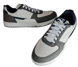 Tênis energy masculino 1860a conforto em sintético grafite e branco. Tênis energy masculino 1860a conforto em sintético grafite e branco.