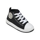 Tênis Escolar Infantil Pampili Joy Preto e Branco 487.004