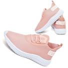 Tênis Esporte Casual Sola 3D Confortavel Promoção Nude