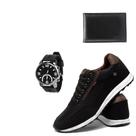 Tenis Esportivo Masculino Jogging Com Carteira e Relogio