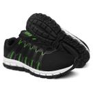 Tênis Esportivo Ultra Flexível Feminino e Masculino Leve Moderno Versátil - Preto Verde Tênis Esportivo Ultra Flexível Feminino e Masculino Leve Moderno Versátil - Preto Verde