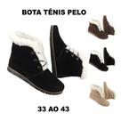 Tênis Feminino Bota de Inverno Neve 100% Forrada Pelo Lã Confort MG801