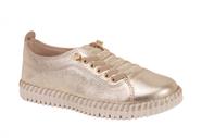 Tenis Feminino Bottero 374102_3 em Couro Dourado Tenis Feminino Bottero 374102_3 em Couro Dourado