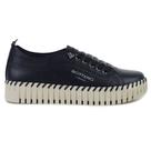 Tênis Feminino Bottero Plataforma Couro Preto - 370401 Tênis Feminino Bottero Plataforma Couro Preto - 370401