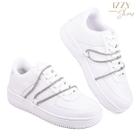 Tênis Feminino Branco Casual Brilho TENISBRILHO