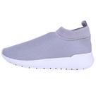 Tênis Feminino Calce Fácil Estilo Meia Respirável Academia Esporte Casual Cinza