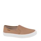 Tênis Feminino Calce Fácil Slip-on Conforto Moleca 5840.100 - Nude - 36