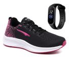 Tênis Feminino Caminhada Esportivo Leve + Relogio