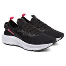 Tenis Feminino Caminhada Linha Conforto Estilo Premuim Cor Preto e Rosa
