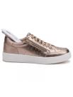 Tênis Feminino Casual Champagne Metalizado em Couro Grazi Tênis Feminino Casual Champagne Metalizado em Couro Grazi