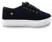 Tênis Feminino Casual Confortável Pingente Coração