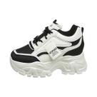 Tênis Feminino Casual Coreano De Cano Alto Estilo Dad Shoes 2025 Com Sola Grossa De 7cm E Malha