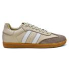 Tenis Feminino Casual Couro Confort Samb Elegante Cor Nude 34 ao 39