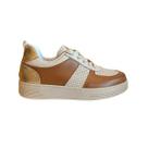 Tênis Feminino Casual de Couro Camel 100484860 Tênis Feminino Casual de Couro Camel 100484860
