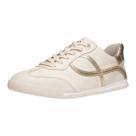 Tênis Feminino Casual Estilo em Couro Metalizado Leve Pegada