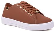 Tênis Feminino Casual Flatform Básico Liso Sola Alta