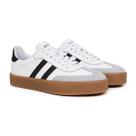 Tênis Feminino Casual Lecas em Couro Conforto e Estilo Tamanho:39Cor:BrancoGênero:Feminino