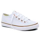 Tênis Feminino Casual Like Class Branco/Cobre CP0542