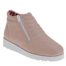 Tenis Feminino Casual Macio Confortável Zipper La Botte