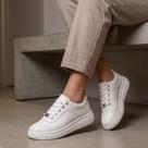 Tênis Feminino Casual Moleca Confortável Estiloso 5816.104 Cor:BrancoTamanho:39