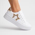 Tênis Feminino Casual Plataforma Estrela Original Moda Leve
