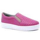Tênis Feminino Casual Slip On Calce Fácil Rosa