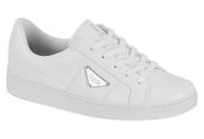 Tenis Feminino Casual Vizzano Flatform Conforto Macio Cor:BrancoTamanho:34