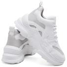 Tênis Feminino Chunky Cadarço Fashion Versátil Tênis Feminino Chunky Cadarço Fashion Versátil