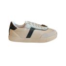Tênis Feminino de Couro Off White e Preto LZ018 Cor:Off White/PretoTamanho:36 Tênis Feminino de Couro Off White e Preto LZ018 Cor:Off White/PretoTamanho:36