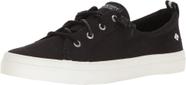 Tênis feminino de linho Sperry Crest Vibe, preto, tamanho 6