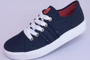 Tênis Feminino Dijean 885.272 jeans com cadarço